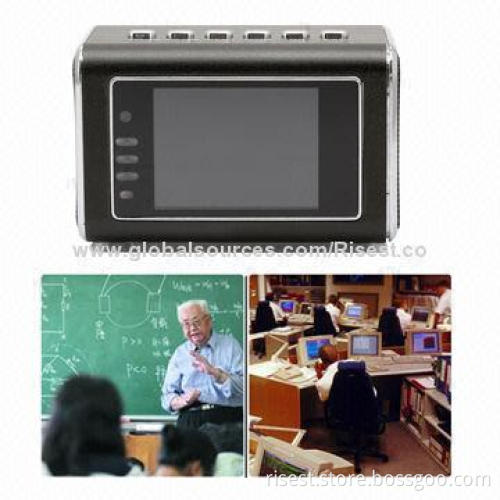4-in-1 Top Secret Hidden Spy Camera, MP3/MP4/FM Radio/Clock with 2.0LCD, IR 940nm LED Night Vision